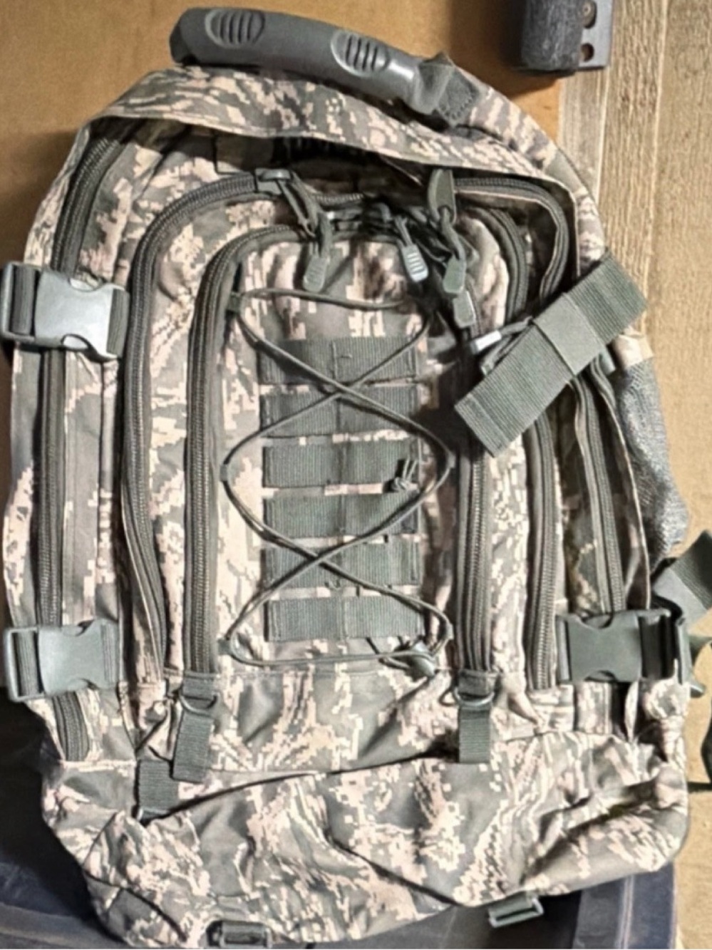 Code Alpha Tactical Backpack Digital Camo Hydration System Multiple Compartments